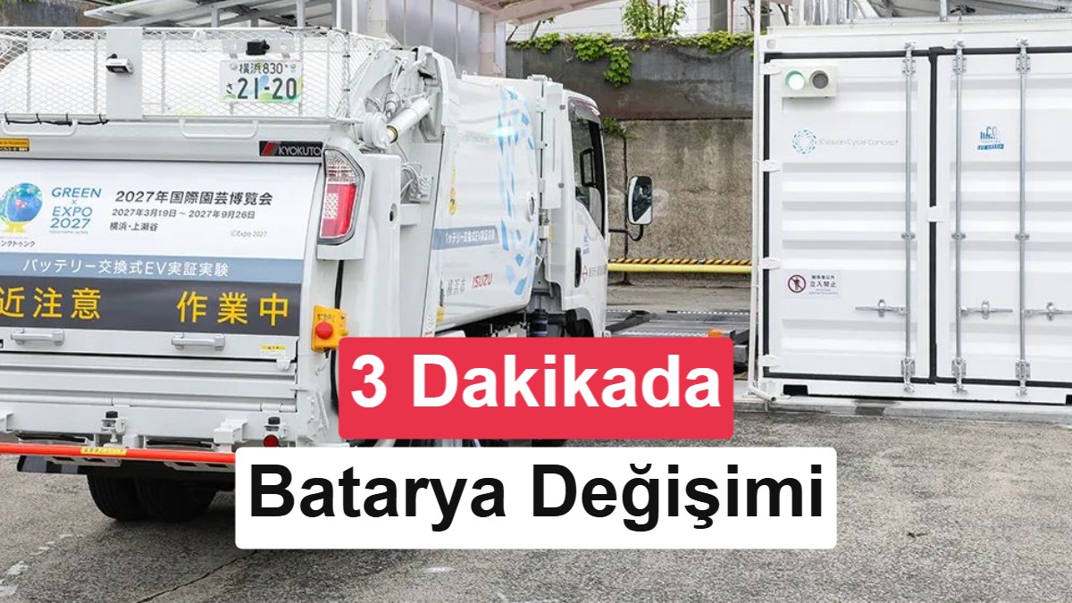 Elektrikli çöp kamyonları artık şarj olmayacak, 3 dakikada batarya değiştirecek